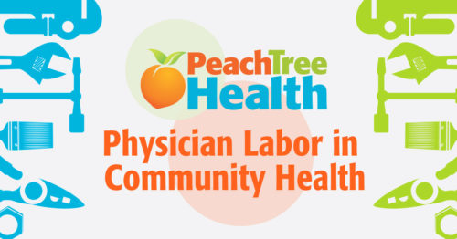 a banner image that reads Physician Labor in Community Health