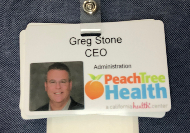 an image of Greg Stone's Peach Tree Health badge
